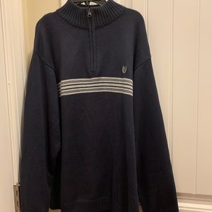 Chaps Men’s Sweater Size XL Navy & Gray